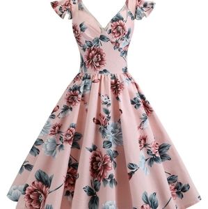 Beautiful pink floral dress